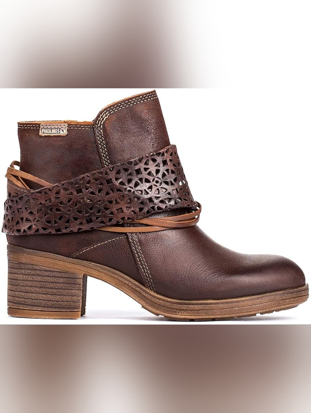 Pikolinos Arcilla Almond Toe Ankle Boots, Size 38